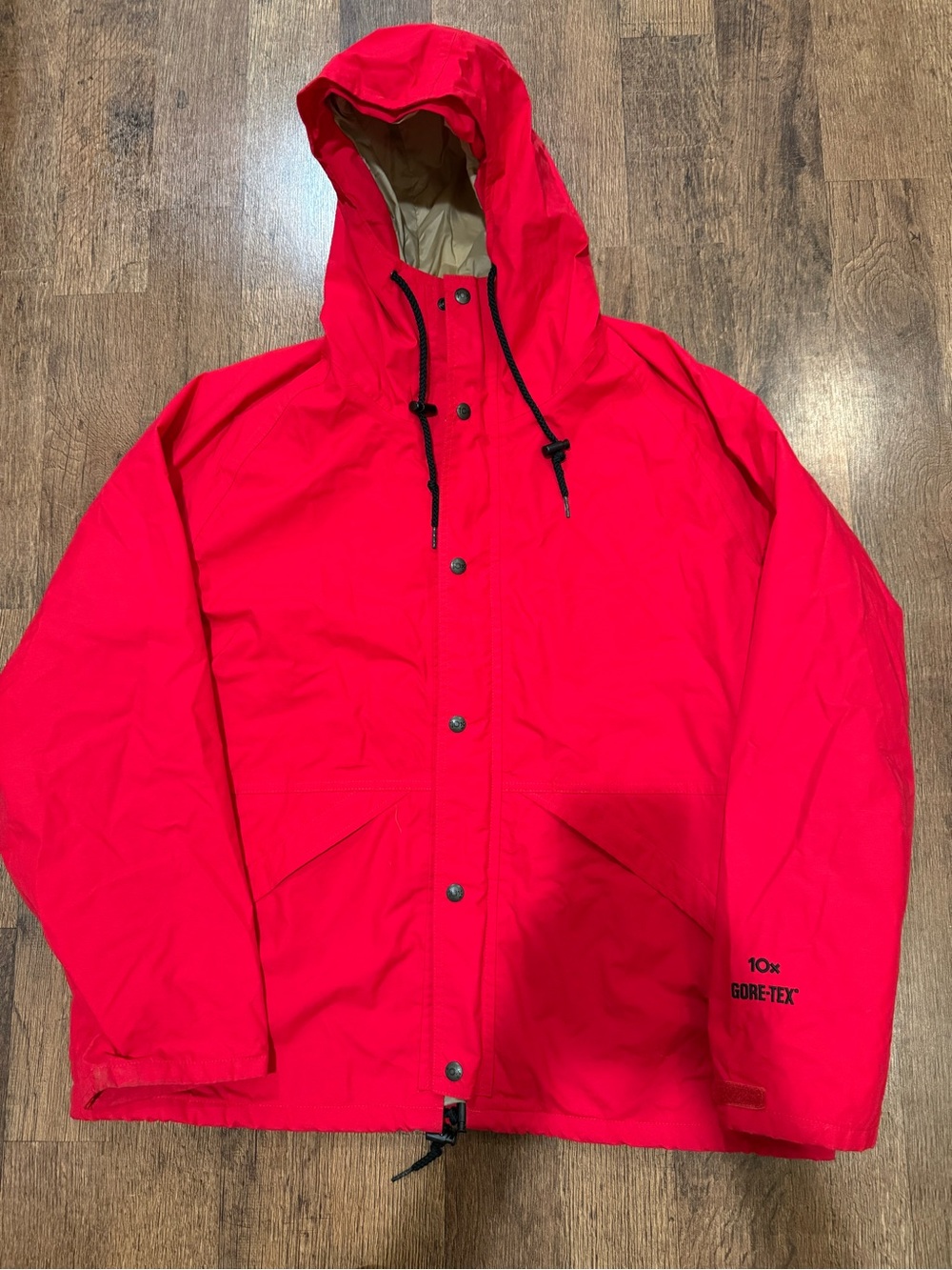 Red GORE-TEX 10x Waterproof Hooded Jacket - Men's vintage 90s